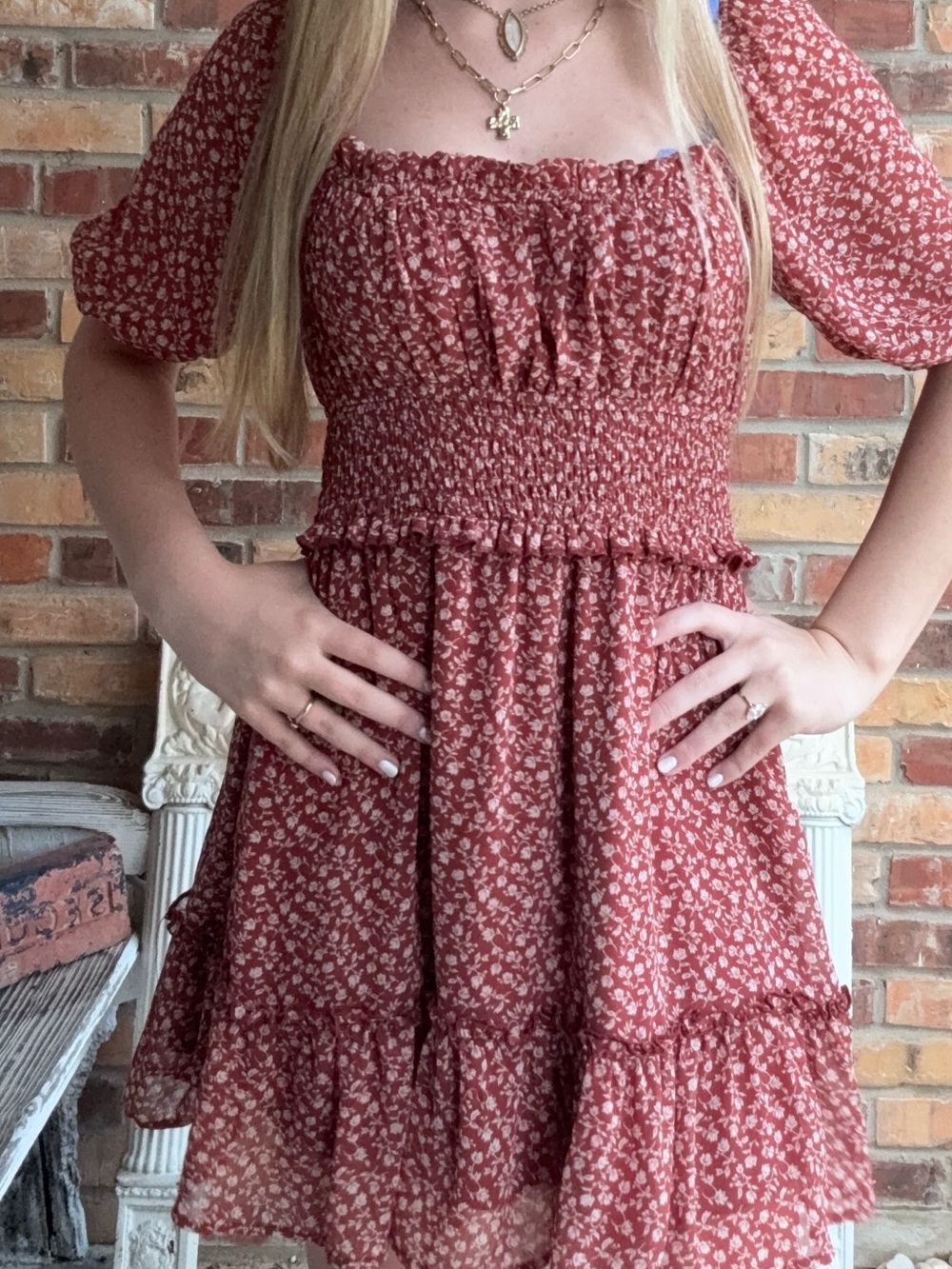 Francesca's Floral Dress